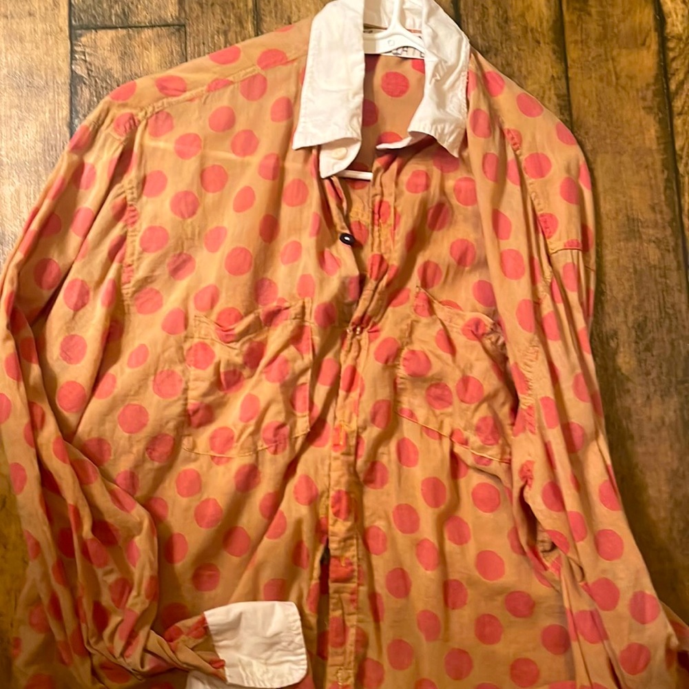 Magnolia Pearl NWOT  button/snap polka dot shirt. So cute and versatile ❤️😘